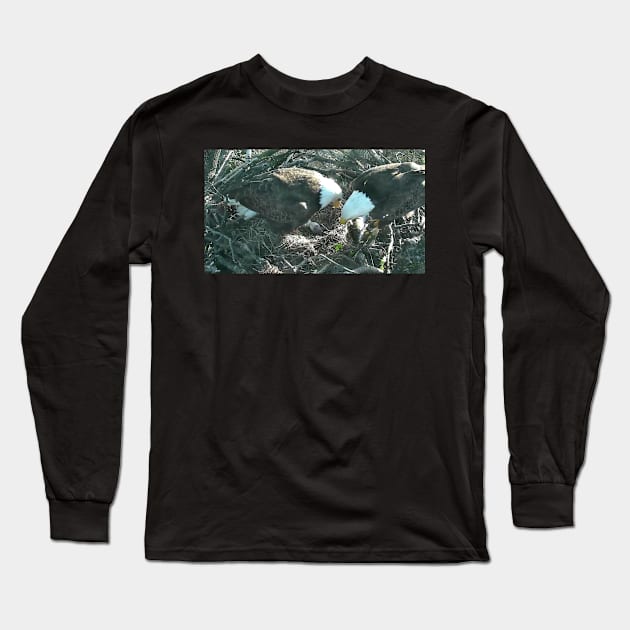 US Bald Eagles - Our National Bird VII Long Sleeve T-Shirt by zwrr16